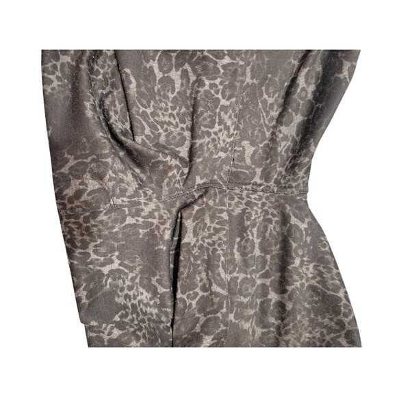 Sanctuary Black Gray Leopard  Ankle Pants Large Stretch EUC B22 - Picture 5 of 11